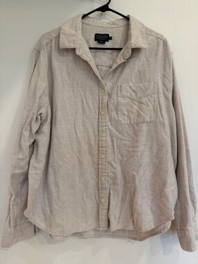 Pendleton Light Beige flannel Casual Button-Down Shirt